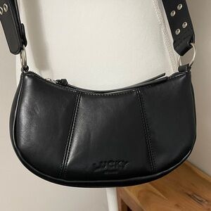 Lucky Brand Black Leather Shoulder Bag
